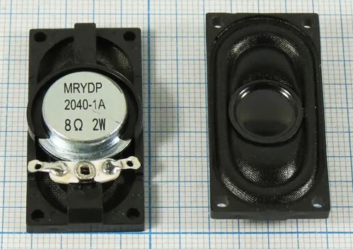 Динамик для ноутбука овальный 40х20х8мм 8 Ом 1w MRYD2040-A Динамик для ноутбука овальный 40х20х8мм 8 Ом 1w MRYD2040-A