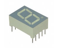 Индикатор светодиодный 7 сегментов 17x12x7мм  SA52-11GWA зеленый