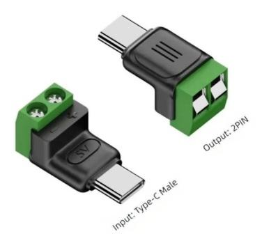 Разъем TYPE-C беспаечный на винтах 3A штекер Разъем TYPE-C беспаечный на винтах 3A штекер