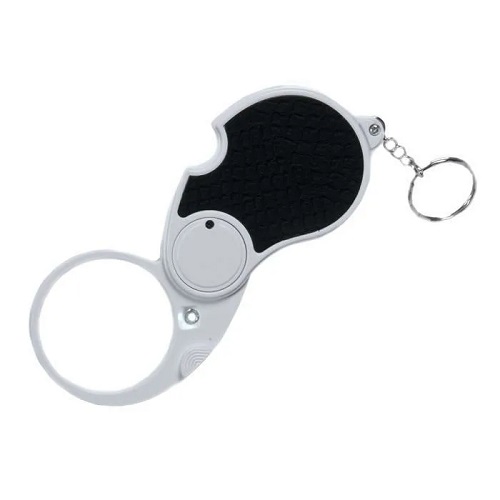 Лупа складная с подсветкой, 5х50мм+20х12мм, 1LED, 6901B ЛУПА 6901B 5х 50мм + 20х12мм 1LED