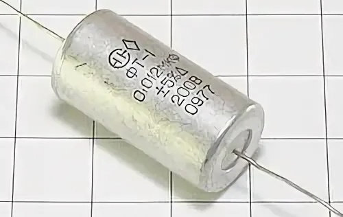 Конденсатор 1 nF 600v 10% ФТ-1 фторопластовый Конденсатор 1 nF 600v 10% ФТ-1 фторопластовый