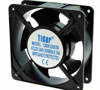 Тип : вентилятор осевой
Диапазон рабочего напряжения : 220-240 (AC) В
Номинальный ток : 0.14/0.13 А
Потребляемая мощность : 26/23 Вт
Скорость : вращения (H- высокоскоростной) - 2650/3180 об/мин
Производительность : 90/100 CFM (2,55/ 2,83 м3/ мин)
Уровень шума : 42/47 дБ
Частота : 50/60 Гц
Диапазон рабочих температур : -20 ... +60 °С
Температура хранения : -30...+75 °С
Межосевое расстояние : 104,5 мм
Вывод : клемма
Тип подшипника : S - скольжения
Высота : 120 мм
Ширина : 120 мм
Глубина : 38 мм фото 2 Вентилятор RQA 12038HST 220VAC фото 2