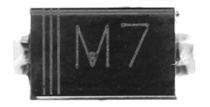 Диод 1A 1000V 1N4007 (M7)  DO-214AC (SMA)