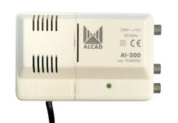 Усилитель ТВ 24 дБ (40-318 МГц 14 дБ/470-862 МГц 24 дБ) 220v ALCAD AI-200