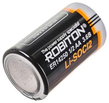 Батарейка литиевая, ER14250 3.6V 1/2AA ROBITON Батарейка ER14250 3.6V 1/2AA ROBITON