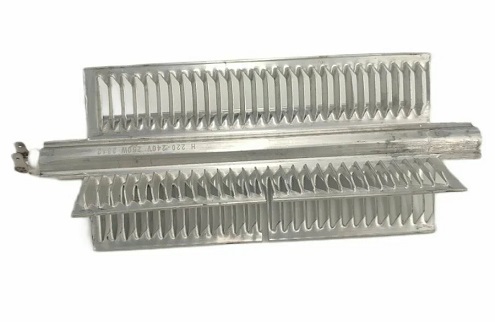 Нагревательный элемент конвектора, 250W, L ребристой части -206мм, L общая -270мм (прим. размеры), 240V, 2-х контакт., Х-образный. Нагревательный элемент конвектора, 250W, L254мм, 240V, 2-х контакт., Х-образный