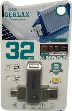 Флеш-диск 32 Гб Gerlax UG3 2in1 USB3.0/Type-C Флеш-диск 32 Гб Gerlax UG3 2in1 USB3.0/Type-C