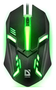 Мышь проводная Defender Сyber MB-560L USB черная с подсветкой 3 кнопки 1600 dpi Мышь проводная Defender Сyber MB-560L USB черная с подсветкой 3 кнопки 1600 dpi
