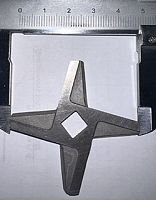 Нож мясорубки, для Haier, 2-х сторон., D51мм, посад. место 8мм, толщина 3,2мм, MRZ011