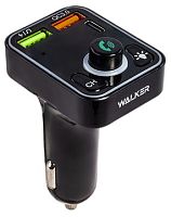 Блок питания авто USB QC3.0 +Type-C PD25w и FM-трансмиттер Walker WAFM-510