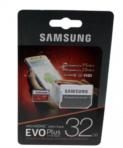 Карта памяти  32 Гб microSDHC Class10 Samsung MB-MC32GA/RU EVO PLUS + adapter