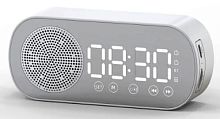 Часы, радио, будильник, bluetooth-колонка, 4 в 1, на аккумуляторе, Z7 белые