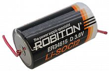 Батарейка ROBITON ER34615 Li (D) с аксиальн. выводами (счётчики,весы,кассы,кодов.замки)