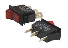 Выключатель ON-OFF 3P 20A 12v, подсветка красная