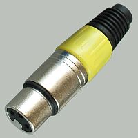Разъем XLR гнездо желтое