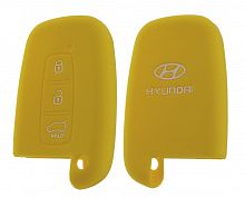 Чехол брелока  Hyundai   KB-L059 (3-кнопки)Smart Elantra,Son.(Желтый)