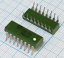 Кондесаторная сборка Б18А-5-1  1,5µFх10v + 2х3,3µFх3v DIP22x8x5