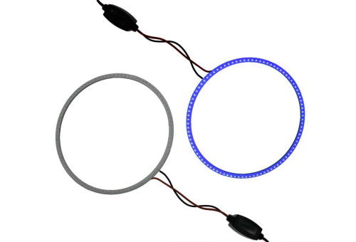 Кольцо LED 120мм (12-24V), при 12в-280ма, СИНЕЕ, цена за 1 шт., в блистере- 2шт.