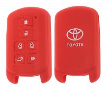 Чехол брелока Toyota  KB-L000 (6-кнопки)   Smart (Красный)