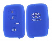 Чехол брелока Toyota  KB-L036 (4-кнопки) Smart Land Cruiser (Синий)