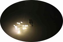 Гирлянда нить белая теплая 1,5 м.LED-14 "снежинки",на батарейках 2*АА