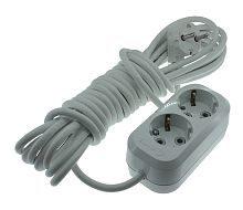 Удлинитель Makel с/з  2 гн  7м 16A IP20  белый