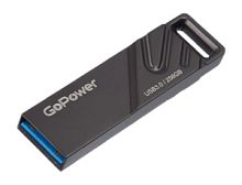 Флеш-диск 256 Гб GoPower Titan USB3.0 металл черный графит