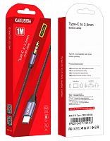 Шнур 3,5 штекер AUX - Type-C 1м Kakusiga KSC-427 