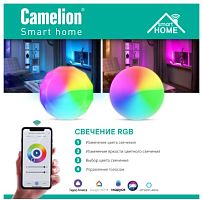 Светильник светодиодный 48w 220v RGB+DIM+CW WIFi потолочный Camelion Smart Home LBS/SH-48/RGBCW/WIFI