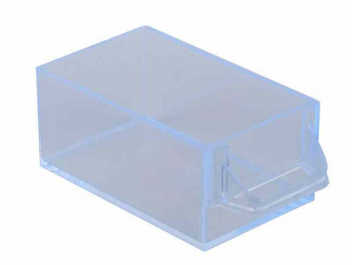 Ячейка для деталей К4, 3 ящика, лоток прозрачный, 49х82х100 (мм) , синяя фото 9