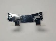 Петля люка стиральной машины, для Haier, L140мм, хром., 0020101592