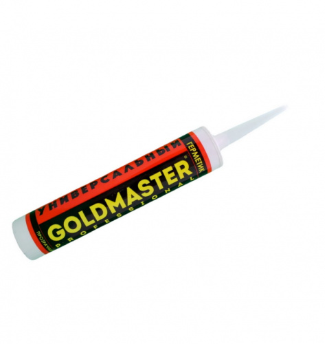 Герметик силиконовый санитар 310 мл (прозрачный) GoldMaster