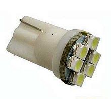 Лампа авто T10-6SMD LED-6 белый (Освещение для авто T10 0.5W 6LED 3528 30-35Lm) (97171)