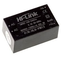 БП  12в 0,25А 3Вт  35*20*15 мм, твердотельный, HLK-PM12