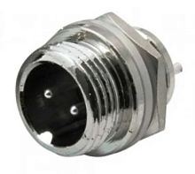 Разъем силовой 2 pin штекер на корпус MIC12