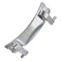 Петля люка стиральной машины, для Haier, L139мм, хром., 0020102643