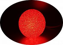 Гирлянда "Шар" красный 110 мм., 220в,  мягкий уличный LED 