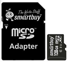 Карта памяти 128 Гб microSD Class10 Smartbuy 