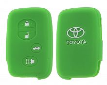 Чехол брелока Toyota  KB-L036 (4-кнопки) Smart Land Cruiser (Зеленый)