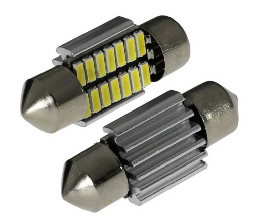 Лампа АВТО салонная 31мм.,LED-14 (4014), 12 в. 79 ма,  белая 4000К, фото 2