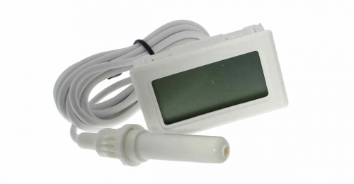 Термометр цифровой +  гигрометр  на ж/к,  2 х G13  внешн. датчик,-50 +70 С, белый  AVRobot фото 2