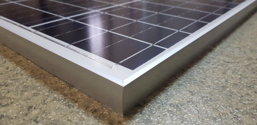 Солнечная панель 12V 50W поликристаллическая в металлической рамке 630 * 570 * 25 мм.IP65 фото 2