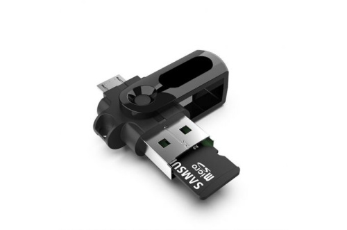 Адаптер (переходник), USB A /TF (шт) -microUSB (шт), Орбита OT-SMA25