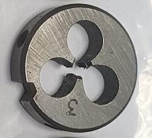 Плашка метрическая М3х0,5мм., стандартный шаг, правая резьба