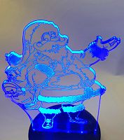 Светильник ночник "Дед Мороз" 95*200мм., AC 85-265V, трехцветный (6500-2)