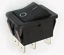 Выключатель ON-ON 6P 16A 250v 28х22мм чёрный SC787 