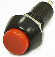 Кнопка OFF-(ON) 2P 1A 250v, красная 12 мм. PBS-11A с фиксацией 