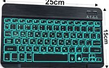 Клавиатура беспроводная с RGB подсветкой, Bluetooth 3.0 и выше, внутренний аккумулятор