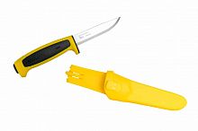 Нож Morakniv Basic 546, нержавеющая сталь, пласт. ручка (желтая) чер. вставка Edition 2020