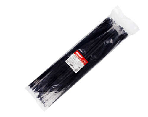 Упаковка стяжки 500х8 мм черный 100шт фото 2